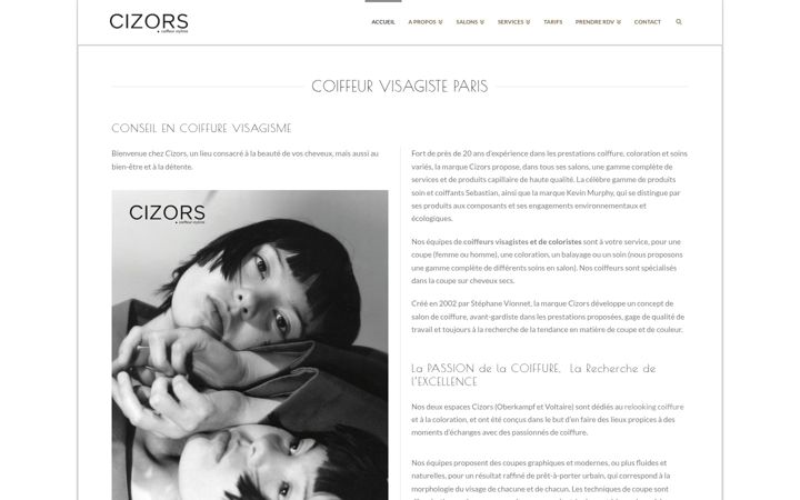Captura de pantalla de cizors.fr