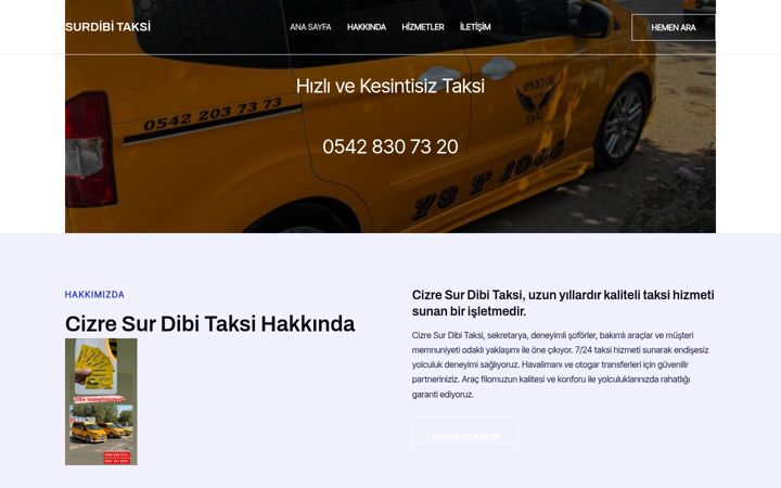 Screenshot of cizresurdibitaksiduragii.com
