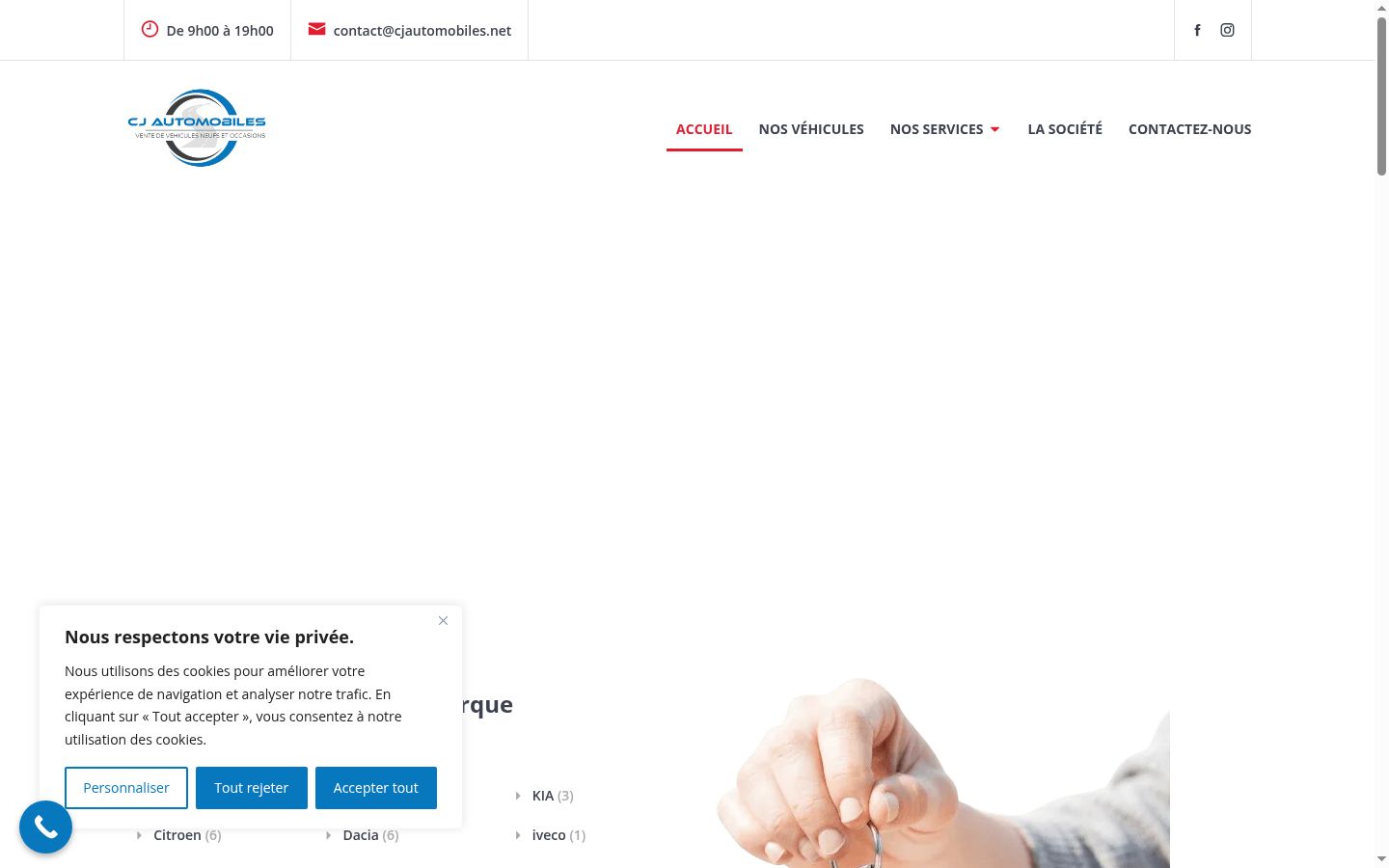 Screenshot tal-banner tal-kunsens muri qabel kwalunkwe interazzjoni