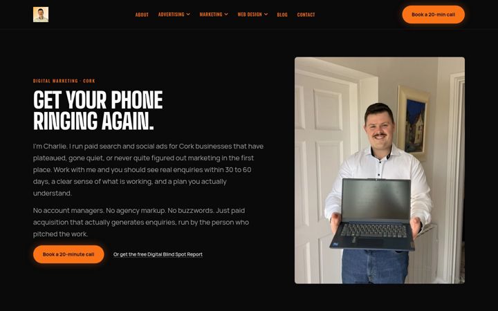 Screenshot of cj-digimarketing.com