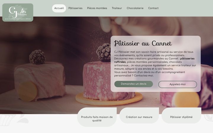 Screenshot of cj-patisserie.fr