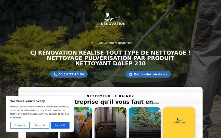 Captura de pantalla de cj-renovation.fr
