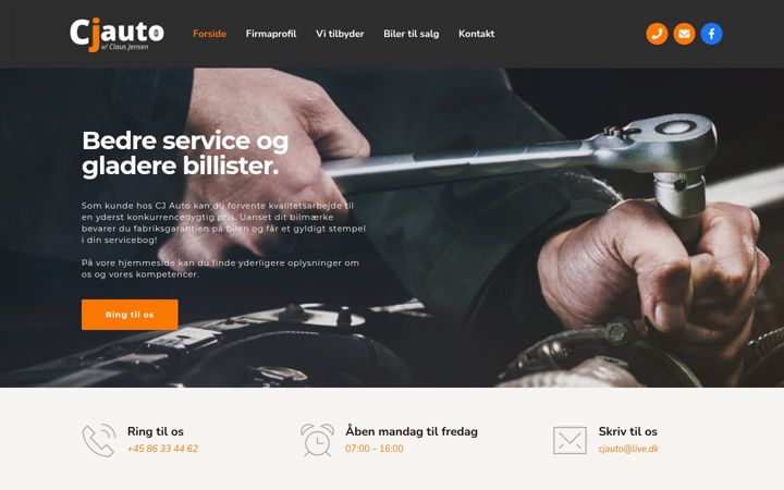 Screenshot of cjauto-hallendrup.dk