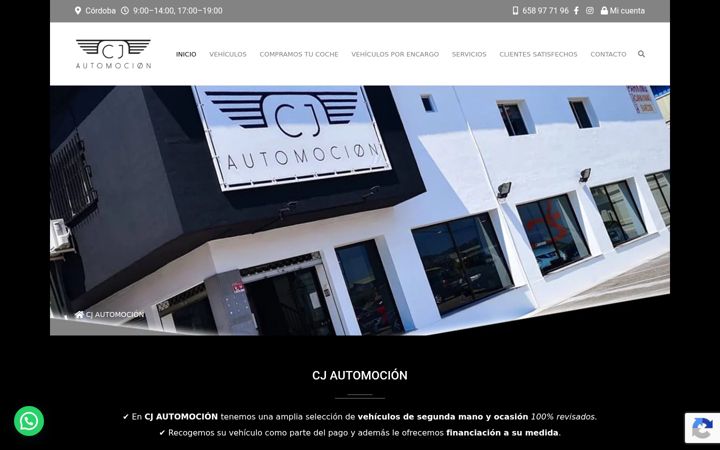 Screenshot ta' cjautomocion.es