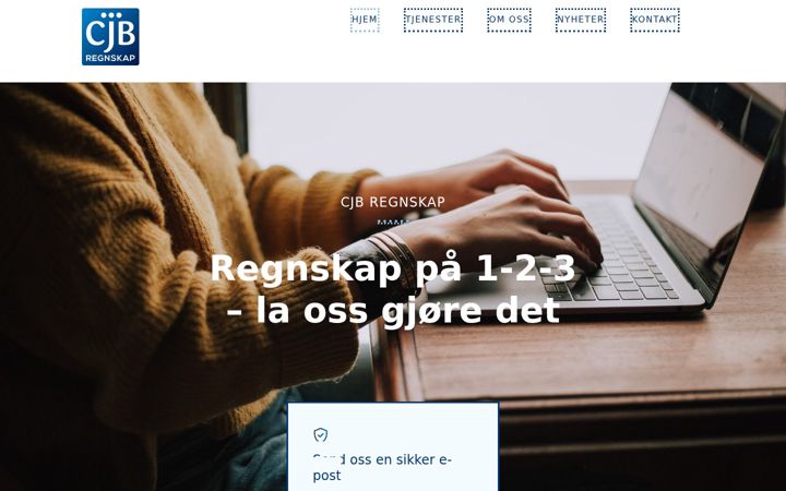 Snímek obrazovky cjbas.no
