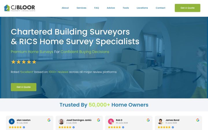 Screenshot of cjbloor.co.uk