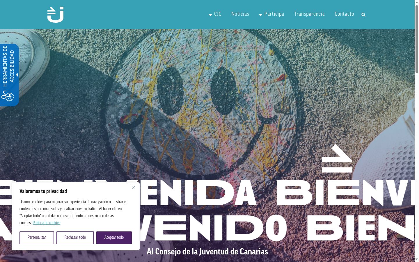 Screenshot tal-banner tal-kunsens muri qabel kwalunkwe interazzjoni
