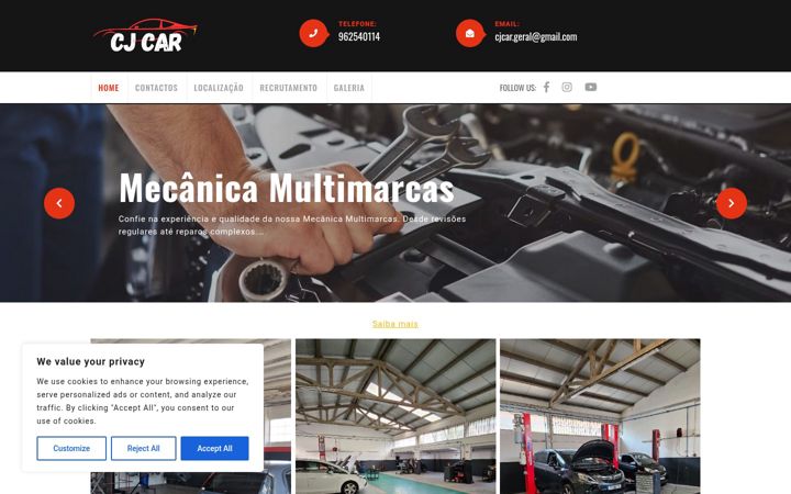 Screenshot of cjcar.pt