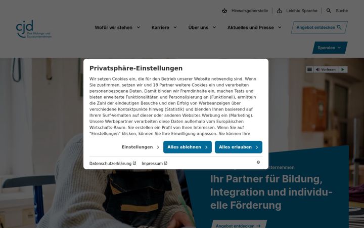 Screenshot of cjd.de