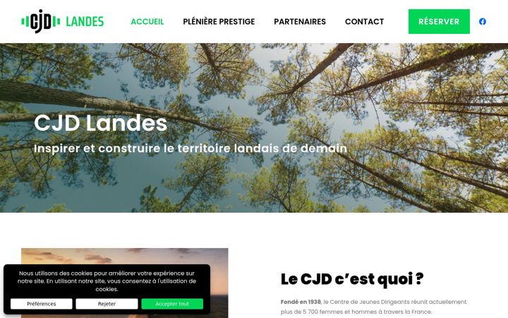 Captura de pantalla de cjd40.fr