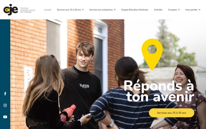 Screenshot of cjemontcalm.com