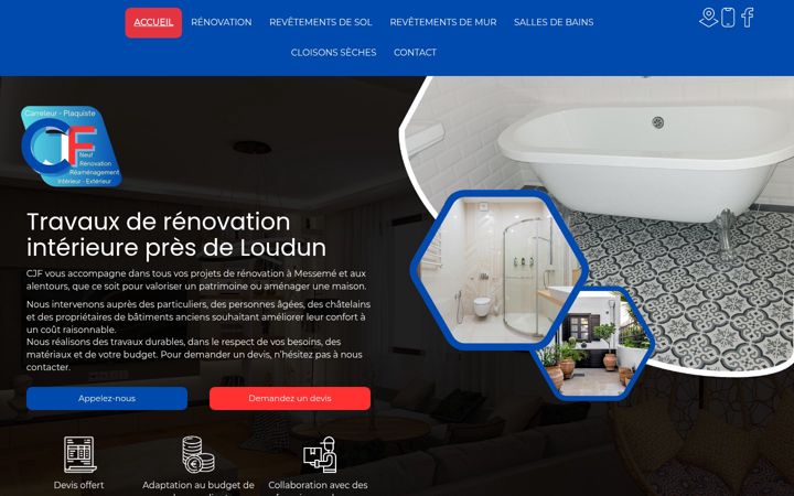Captura de pantalla de cjf-renovation.fr
