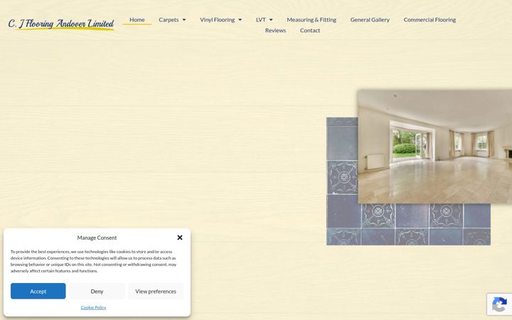 Screenshot of cjflooringhampshire.co.uk