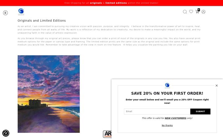 Screenshot of cjleefineart.com