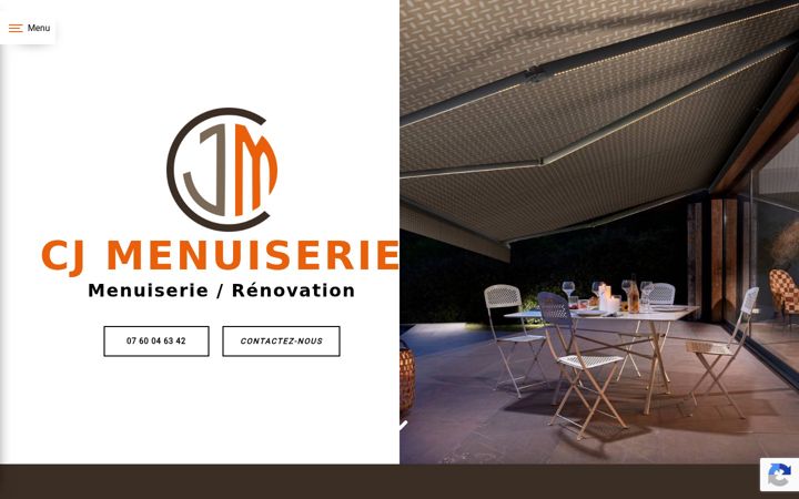 Captura de pantalla de cjm-menuiserie.fr