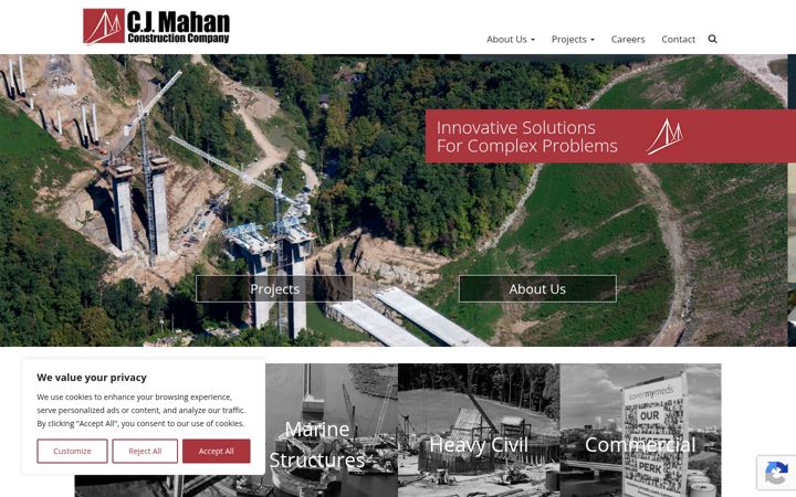 Screenshot of cjmahan.com