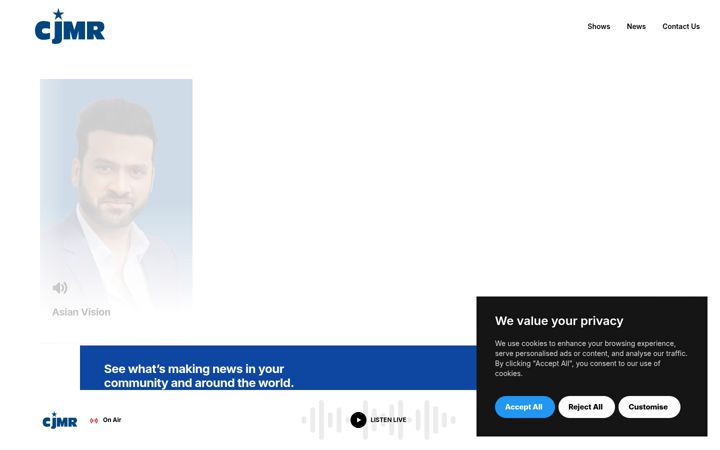 Screenshot of cjmrradio.com