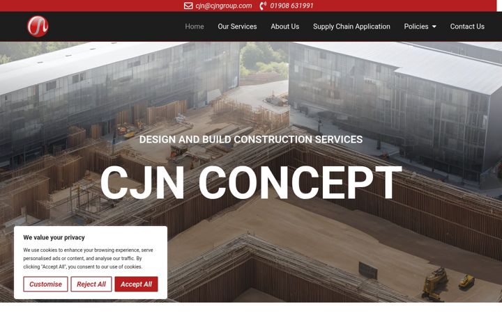 Screenshot of cjngroup.com