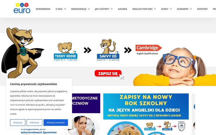 Screenshot stránky cjoeuro.pl