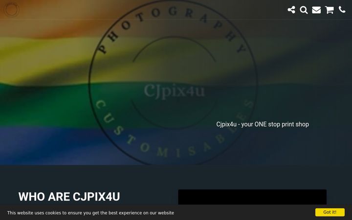 Screenshot of cjpix4u.co.uk