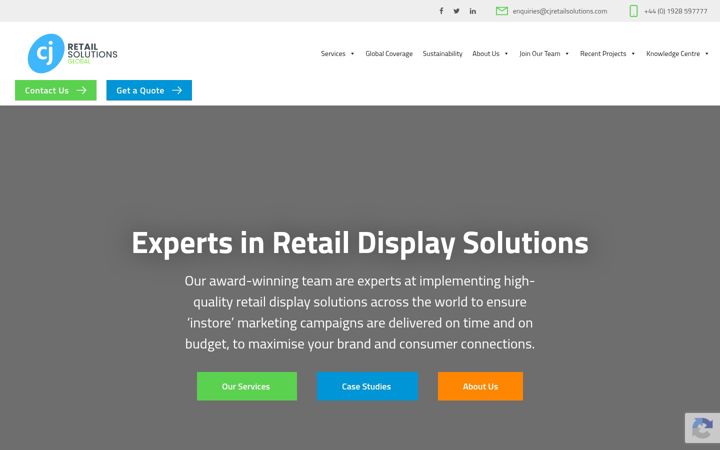 Screenshot of cjretailsolutions.co.uk