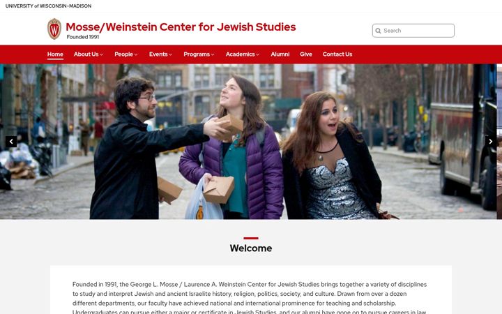 Screenshot von cjs.wisc.edu