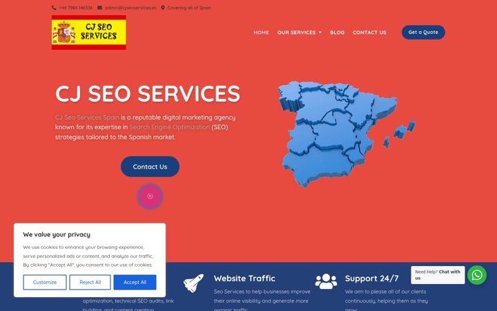 Screenshot ta' cjseoservices.es