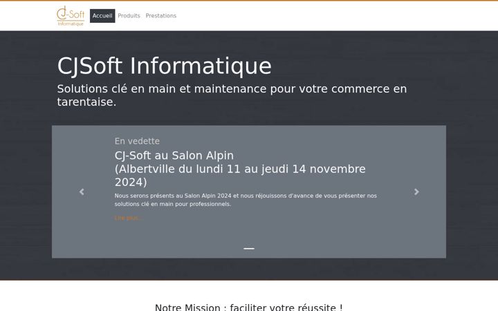 Screenshot of cjsoft.fr