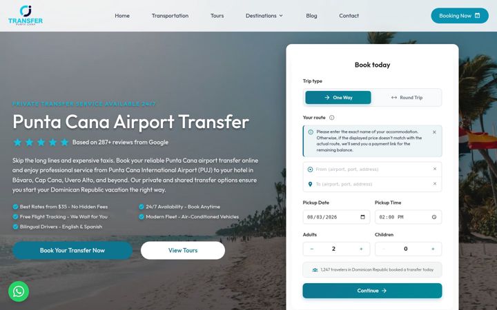 Screenshot of cjtransfer.com