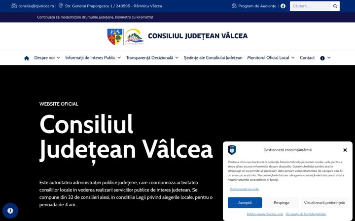 Snímek obrazovky cjvalcea.ro