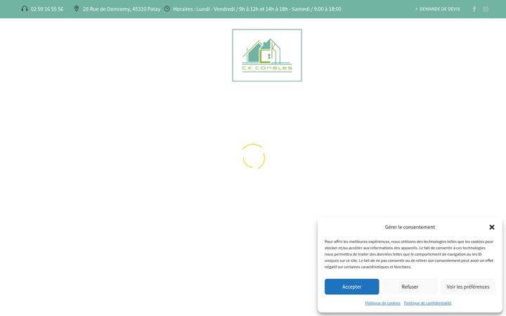 Screenshot of ck-combles.fr