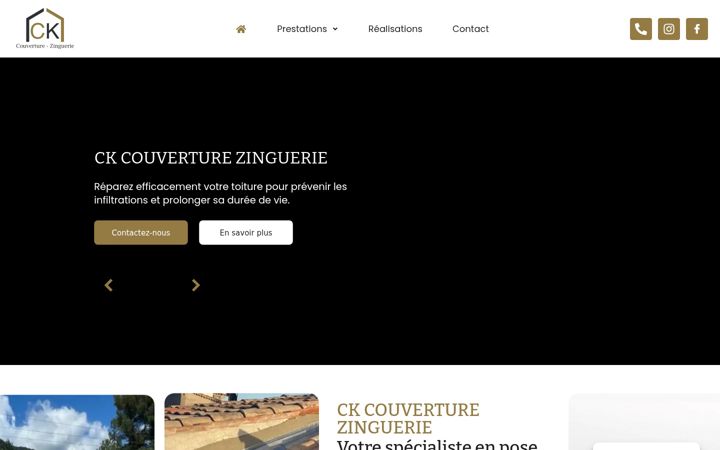 Captura de pantalla de ck-couverture-zinguerie-06.fr