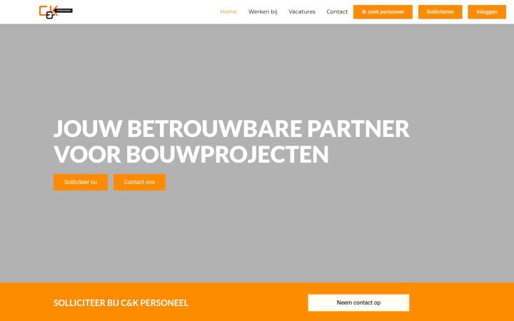 Screenshot of ck-personeel.nl