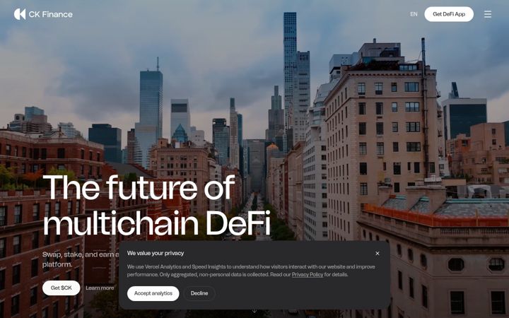 Screenshot of ck.finance