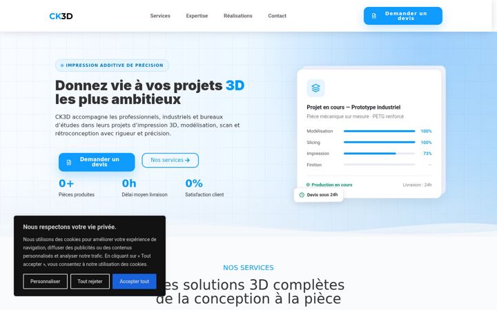 Screenshot of ck3d.fr