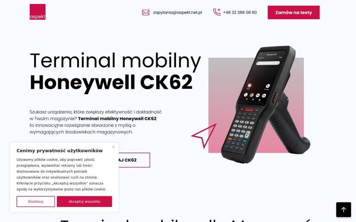 Screenshot stránky ck62.pl