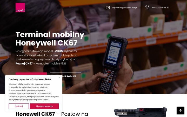 Screenshot stránky ck67.pl