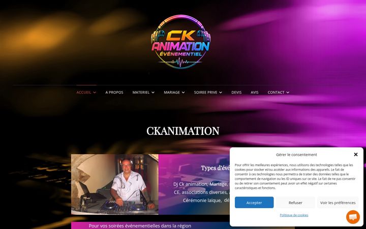 Screenshot of ckanimation.fr