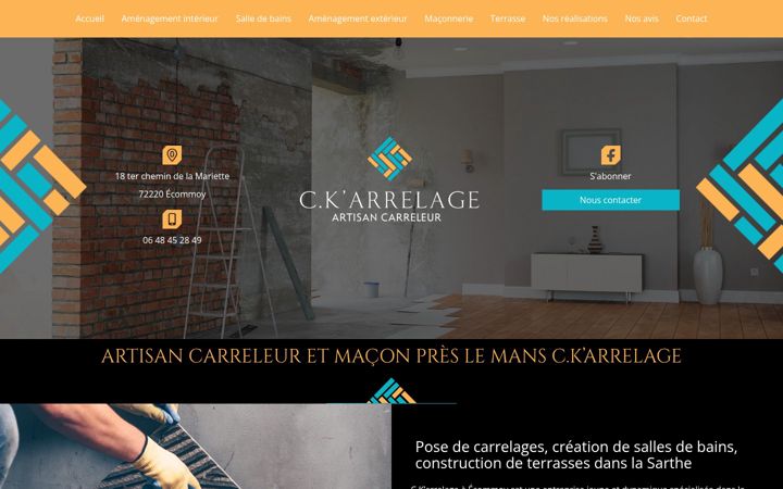 Screenshot of ckarrelage.fr