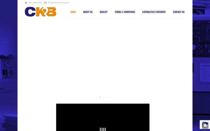 Screenshot of ckbmachining.com