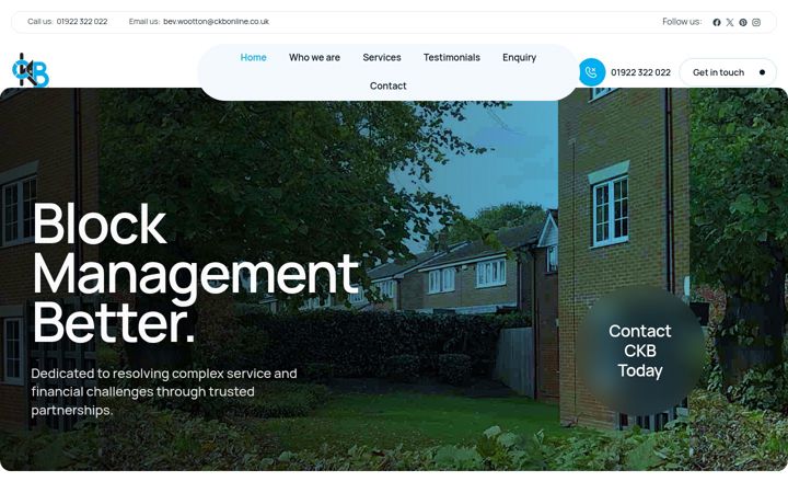 Screenshot of ckbonline.co.uk