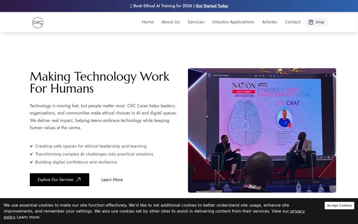 Screenshot of ckccares.com