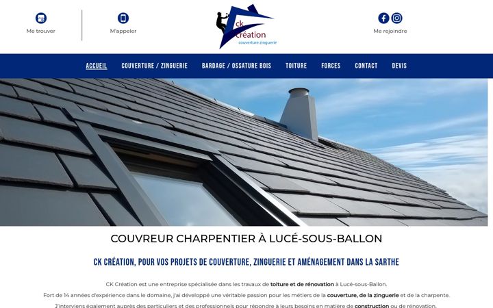 Screenshot of ckcreation.fr