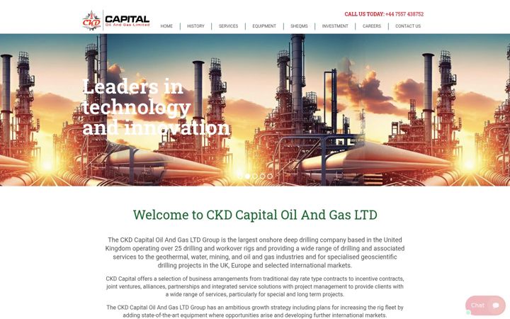 Screenshot of ckdcapitaloagltd.com