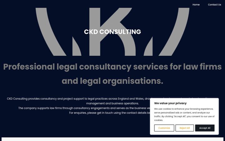 Screenshot of ckdconsulting.co.uk