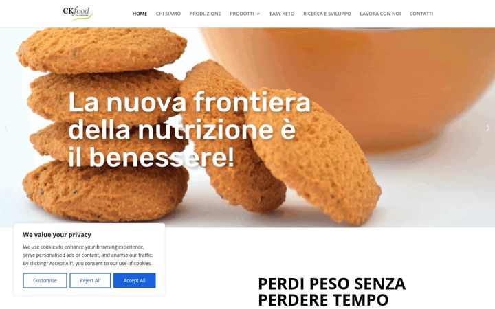 Screenshot of ckfood.it