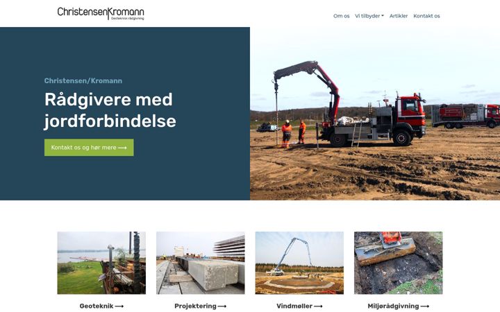 Screenshot of ckgeo.dk