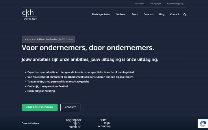 Screenshot of ckh-advocaten.nl