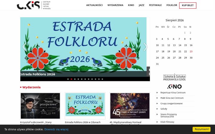 Snímek obrazovky ckis.kalisz.pl