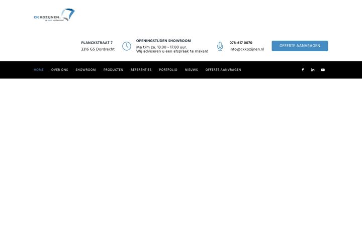 Kuvakaappaus sivustosta ckkozijnen.nl
